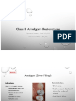 Class II Amalgam Restorations: Operative Dentistry Dent 343/335 Mohammad Atieh, BDS, MS