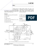 U4074B Tone Ringer Interface Circuit