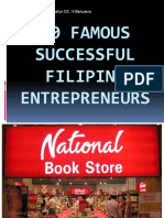 10 Famous Successful Filipino Entrepreneurs: Prepared By: Mrs. Roselyn DC. Villanueva