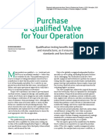 Purchase A Qualified Valve For Your Operation: Back To Basics