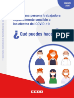 CCOO Salud Laboral Qué Hacer Si Eres Sensible Coronavirus