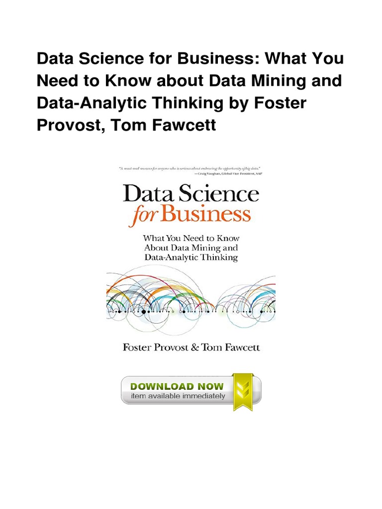 Data Science For Business What You Need PDF | PDF | Data Science ...