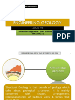 IQRA National University Engineering Geology Lecture on Structural Geology Types