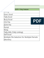 Billing Govt. Excel Tally Excel Buzy Excel CSV File JSON File Portal Marg Tally-XML (Tally Linking) Self Excel Multiple File Selection For Multiple Periods (Months)