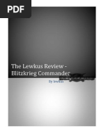 The Lewkus Review - Blitzkrieg Commander by Lewkus
