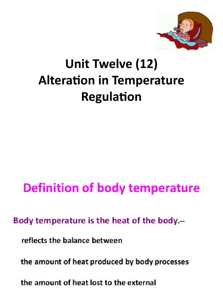 Alteration in Temperature Regulation 12 | PDF
