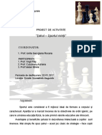 "Șahul - Sportul Minții": Coordonator