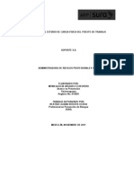 Informe Del Estudio de Carga Fisica Del Puesto de Trabajo