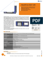 Multiprint Mlp-149: Technical Data