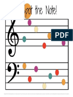 Spot The Note Music Worksheet