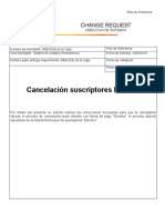 CHANGE REQUEST - Cancelación Suscriptores Nomina