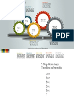 14.create 5 Step Gear Shape Timeline Infographic