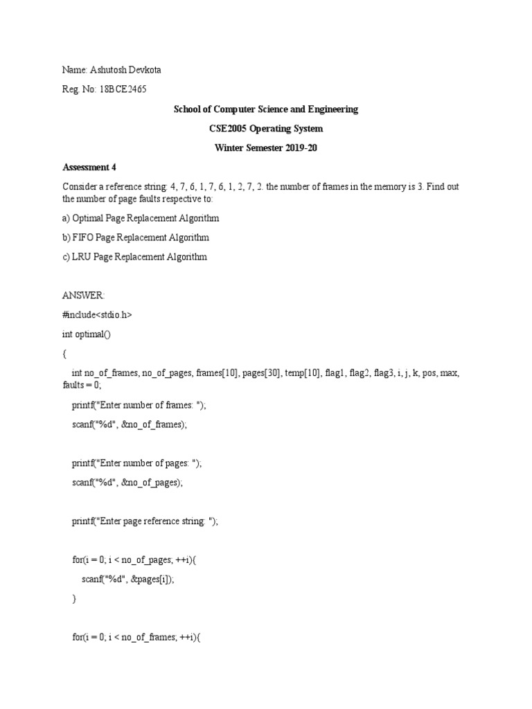 Os Lab 4th Assess (Final) | PDF | Theoretical Computer Science ...