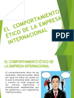 El Comportamiento Ético de La Empresa Internacional