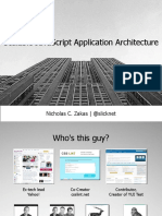 Scalable Javascript Application Architecture: Nicholas C. Zakas - @slicknet