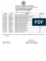 Final Exam Schedule - BBA