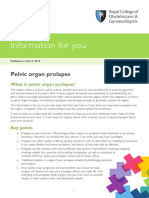 Information For You: Pelvic Organ Prolapse