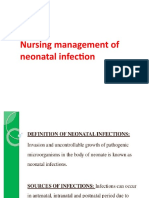 Nursing Management of Neonatal Infection