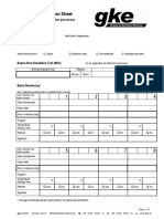 Documentation Sheet Sterilization English