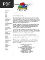 Community Letter From Saginaw County Crime Prevention Council