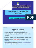 Chapter 3: Static Failure Analysis: Kj3934 Reka Bentuk Komponen Mesin
