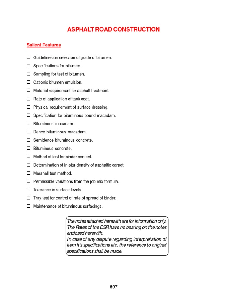 Asphalt Road Construction Guidelines | PDF | Asphalt | Road Surface