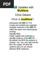 Upgrading AIX TL With Multibos