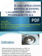 DSC Applications in Pharmaceutical Analysis