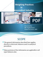 Good Weighing Practices in Pharmaceutical Industry: Presented By: Md. Tayfuzzaman Senior Executive, ARD