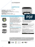 HP LaserJet Pro CP1025nw