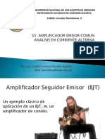 S5 AMPLIFICADOR DE EMISOR COMUN - ANALISIS MULTIETAPA