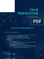 Tech Newsletter Dark Blue Variant