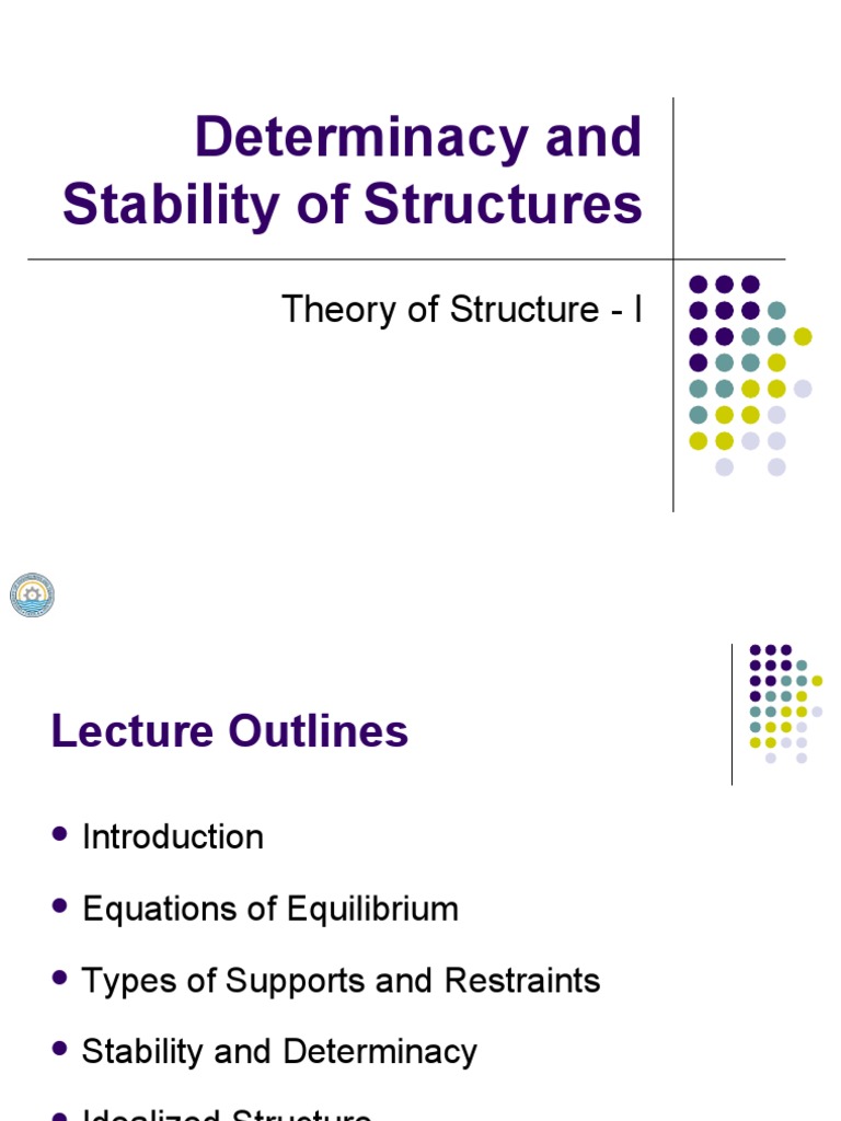 Determinacy and Stability of Structures: Theory of Structure - I | PDF ...