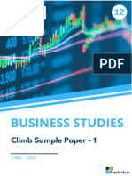 Climb Business Studies Board Level Paper 01 Solution 2020 Final 1