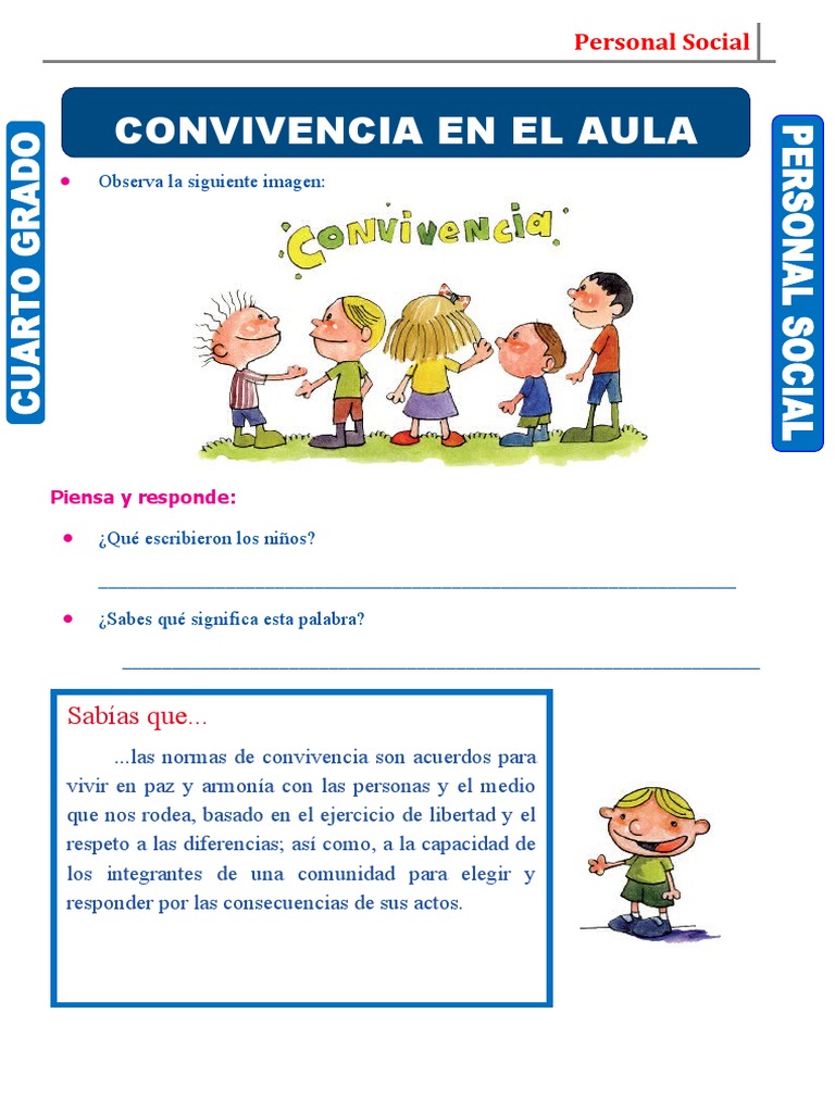 Normas de convivencia para el aula | PDF