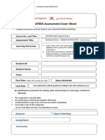 WM7005 Assessment Cover Sheet: Assessment Title: Learning Outcomes: Course No. and Title