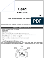 Timex Stopwatch Instructions