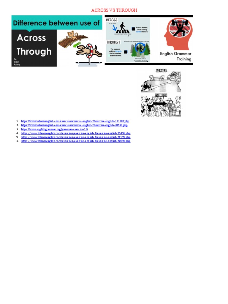 2 Across Through | PDF | Language Arts & Discipline