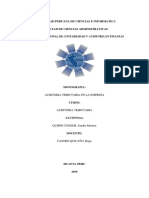 Universidad Peruana de Ciencias E Informatica: Escuela Profesional de Contabilidad Y Auditoria en Finanzas