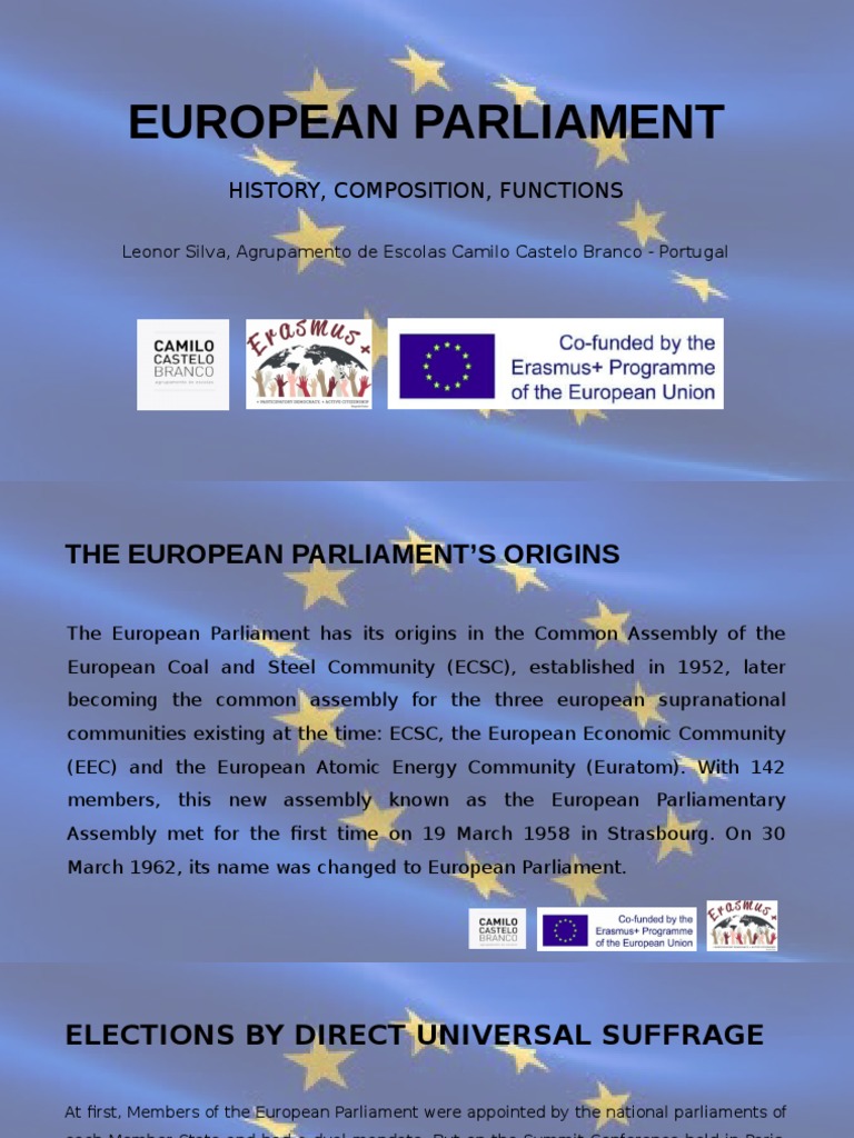 European Parliament: History and Functions | PDF | European Parliament ...