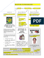 Introduction To Psychology: PS Chology