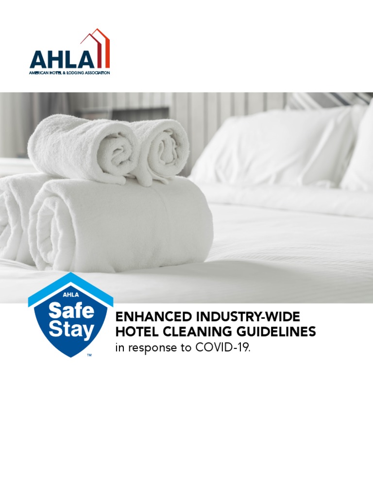 Enhanced IndustryWide Hotel Cleaning Guidelines PDF Hand Washing Hotel