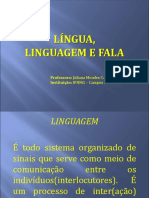 1 - Língua, Linguagem e Fala PDF