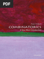 Combinatorics; A Very Short Introduction