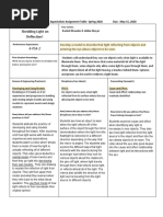 Ngss Performance Expectation Assignment Table - Spring 2020