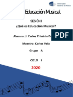 Informe Educación Musical Carlos Chininin