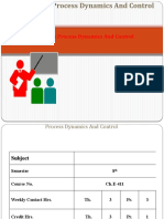 Introduction To Process Dynamics and Control