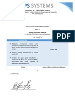 Cotizacion de Plataforma Sismac