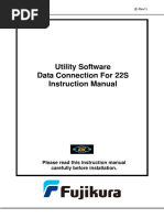 Utility Software Data Connection For 22S Instruction Manual