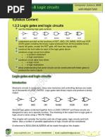 Syllabus Content: 1.3.3 Logic Gates and Logic Circuits